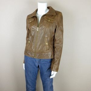 Genuine, Butter Soft, Brown Leather Jacket, Sz M